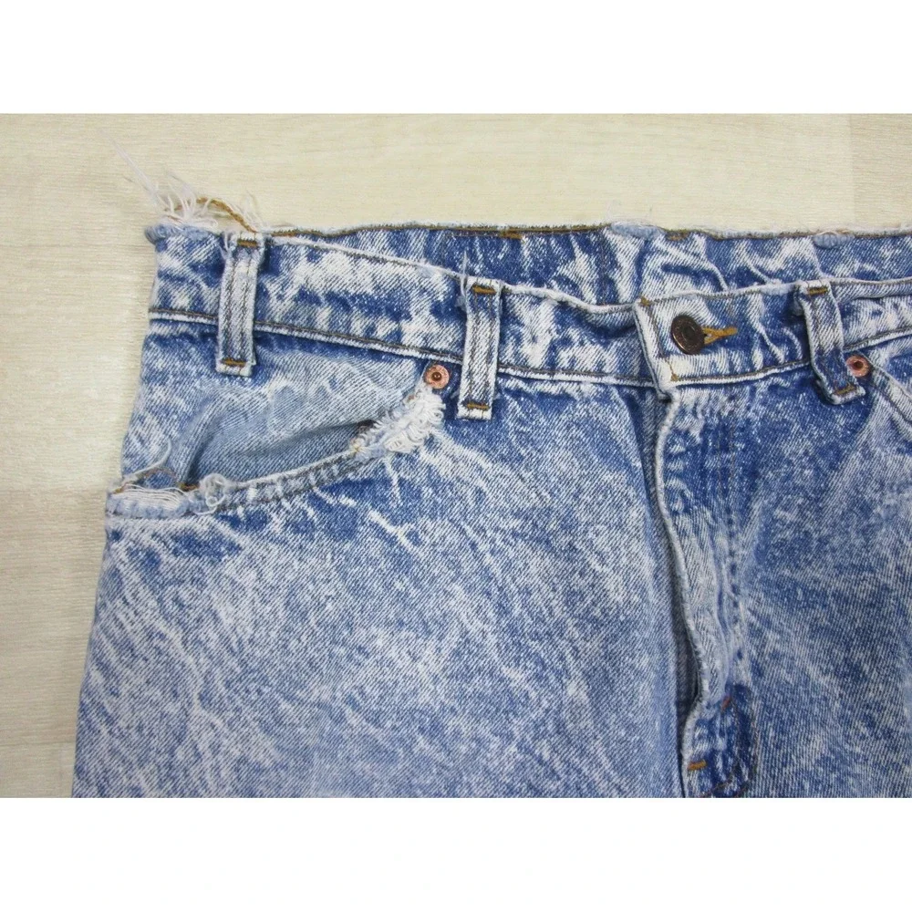 Vintage Levis 506 Jeans (31x32.5) Acid Wash Orange Tab Straight Distressed 80s